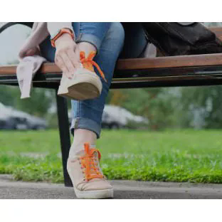 Salviette bagnate di scarpe