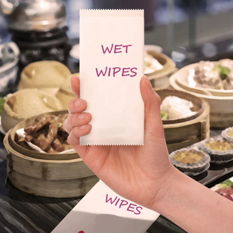 Salviette bagnate per il ristorante